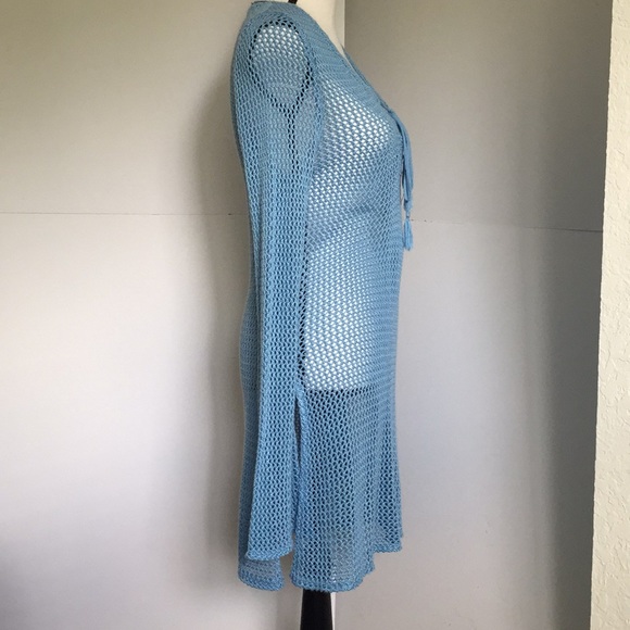 HAILEY LYN | Blue Swimsuit Coverup - Picture 3 of 8